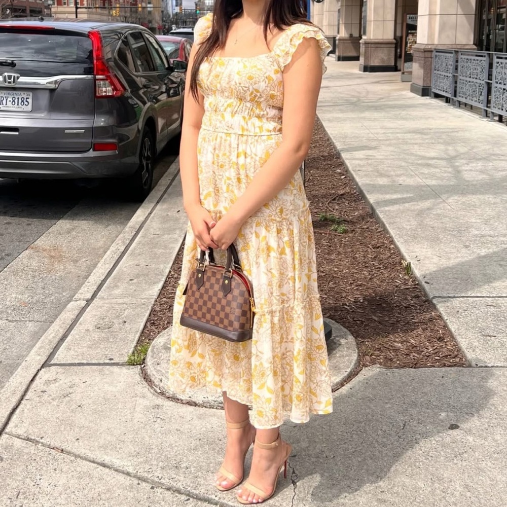Floral sunflower Yellow Dress